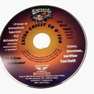 Captain Underpants Extra Cheesy CD O Fun Koji Matsumoto game Songs Screensaver